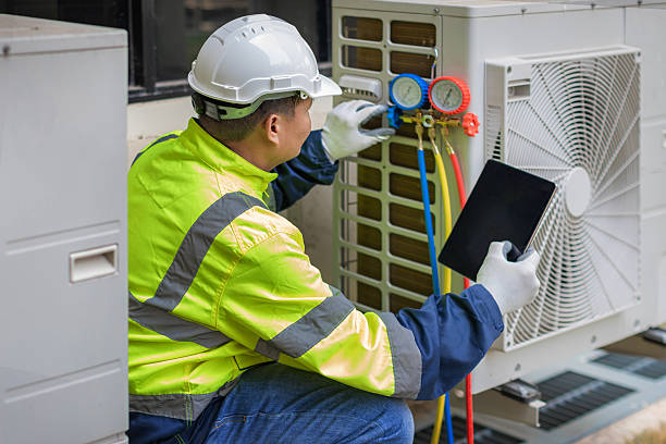 Professional Hvac technician working in Harrisburg, NC
